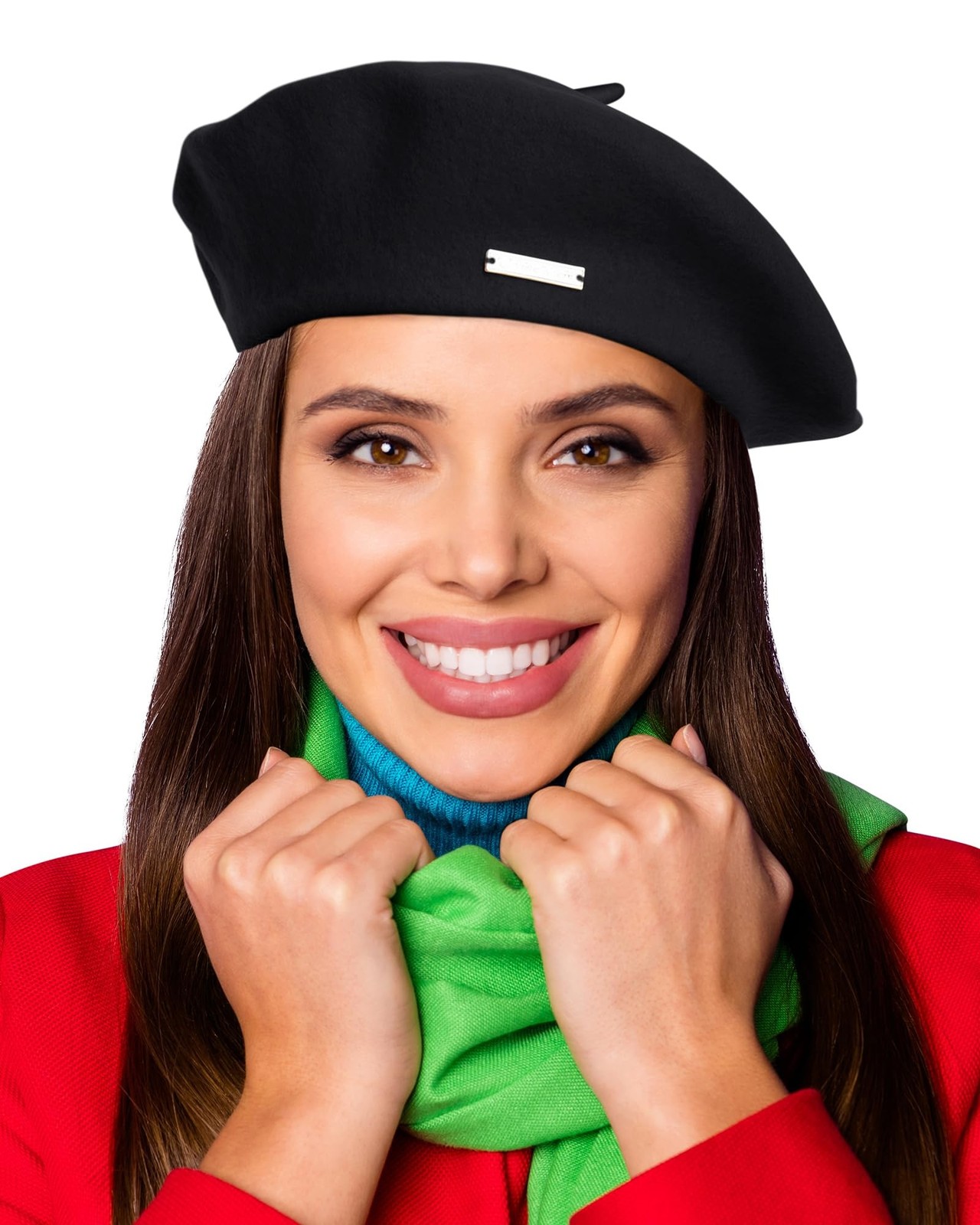 Wool French Berets for Women, Solid Color Beret Hats for Women Girls Lady, Ca…