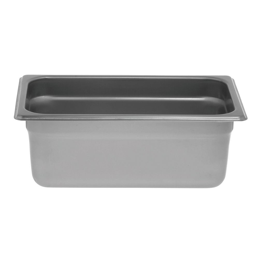 HUBERT Steam Table Pan 1/4 Size 22 Gauge Stainless Steel – 4″D