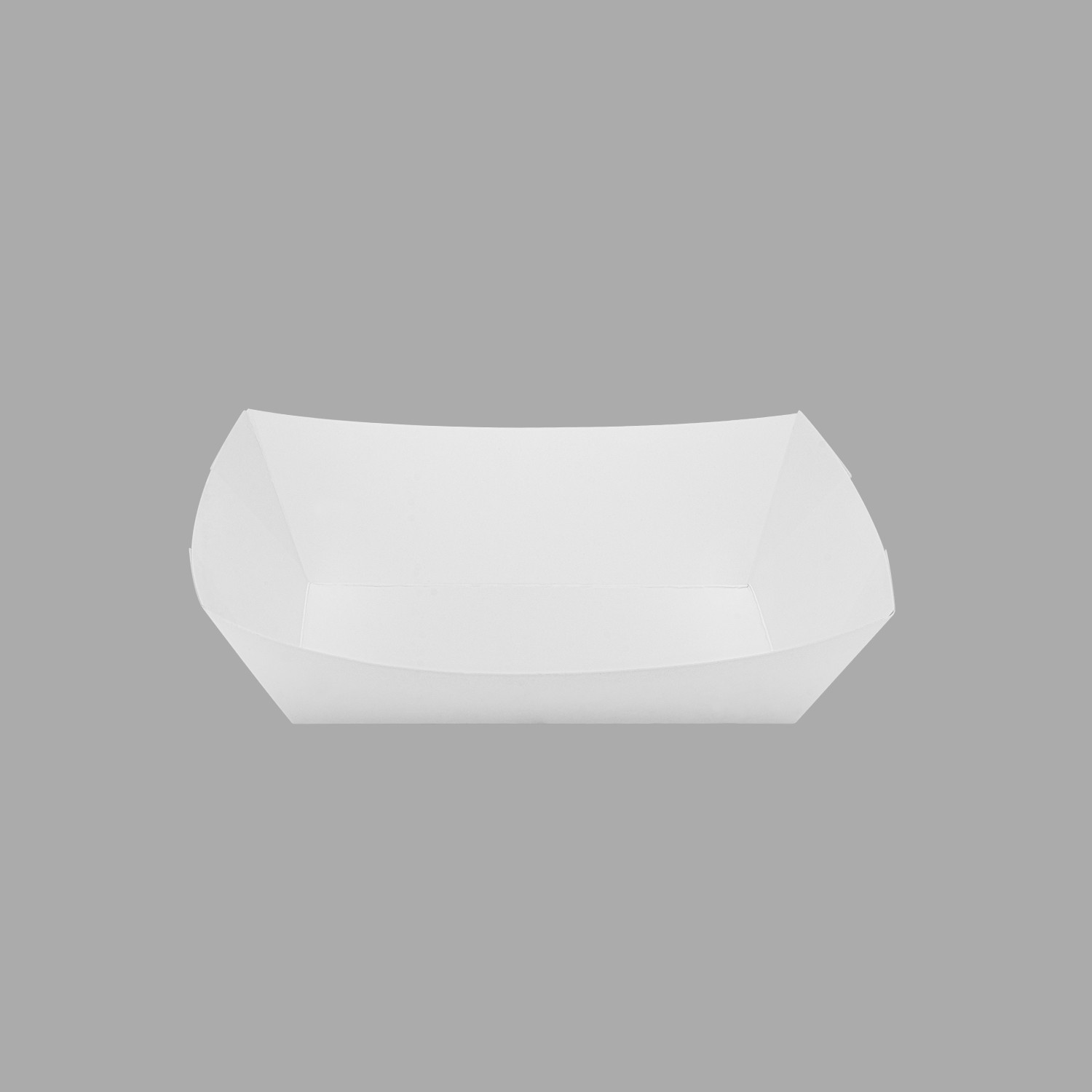 Karat Food Tray (White) – 3.0 lb/Paper Food Tray/Boat Tray for Snack