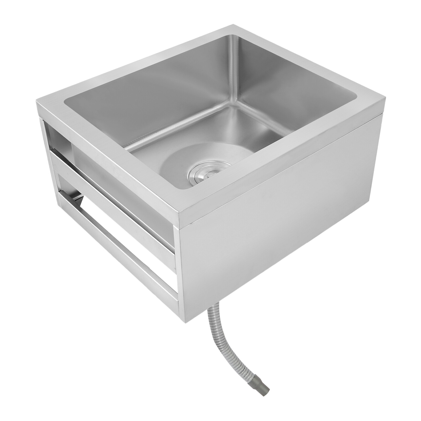Stainless Steel Floor Kitchen Mop Sink 19″ x 22″ x 12″ 8″ Deep Basin Rectangular