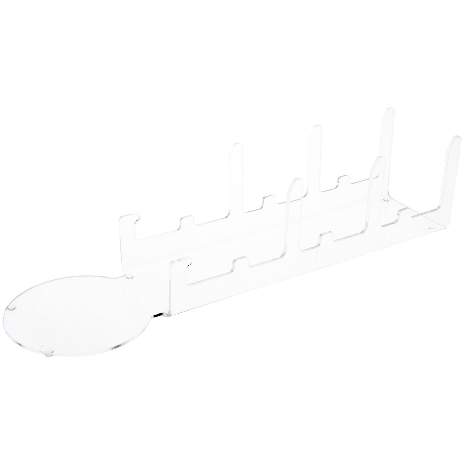 Plymor Clear Acrylic 5 Piece Place Setting Display Stand, 3.375″ x 4″ x 14.25″