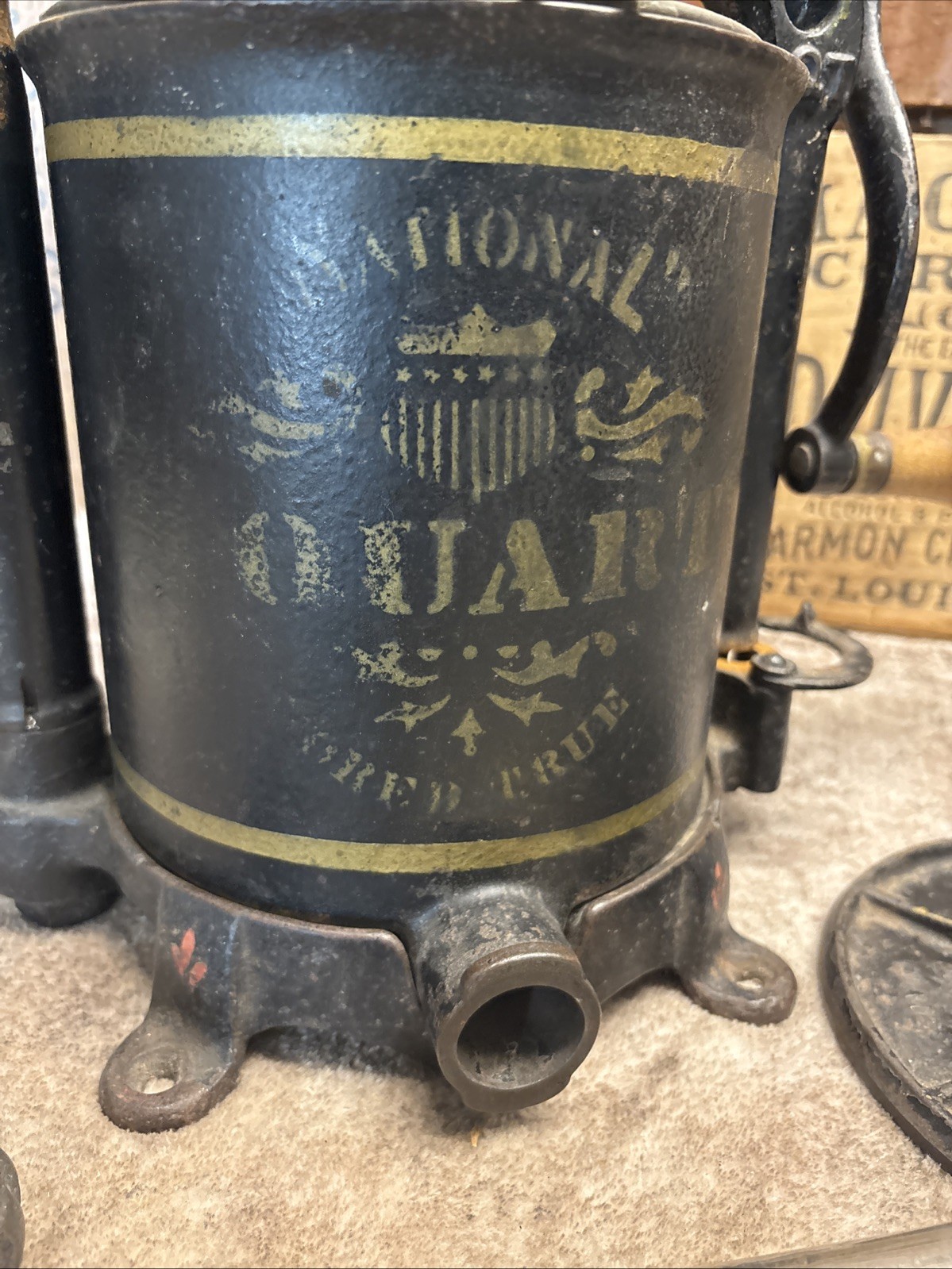 Antique Cast Iron National 4 Quart Fruit Press Sausage Stuffer Philadelphia 1897