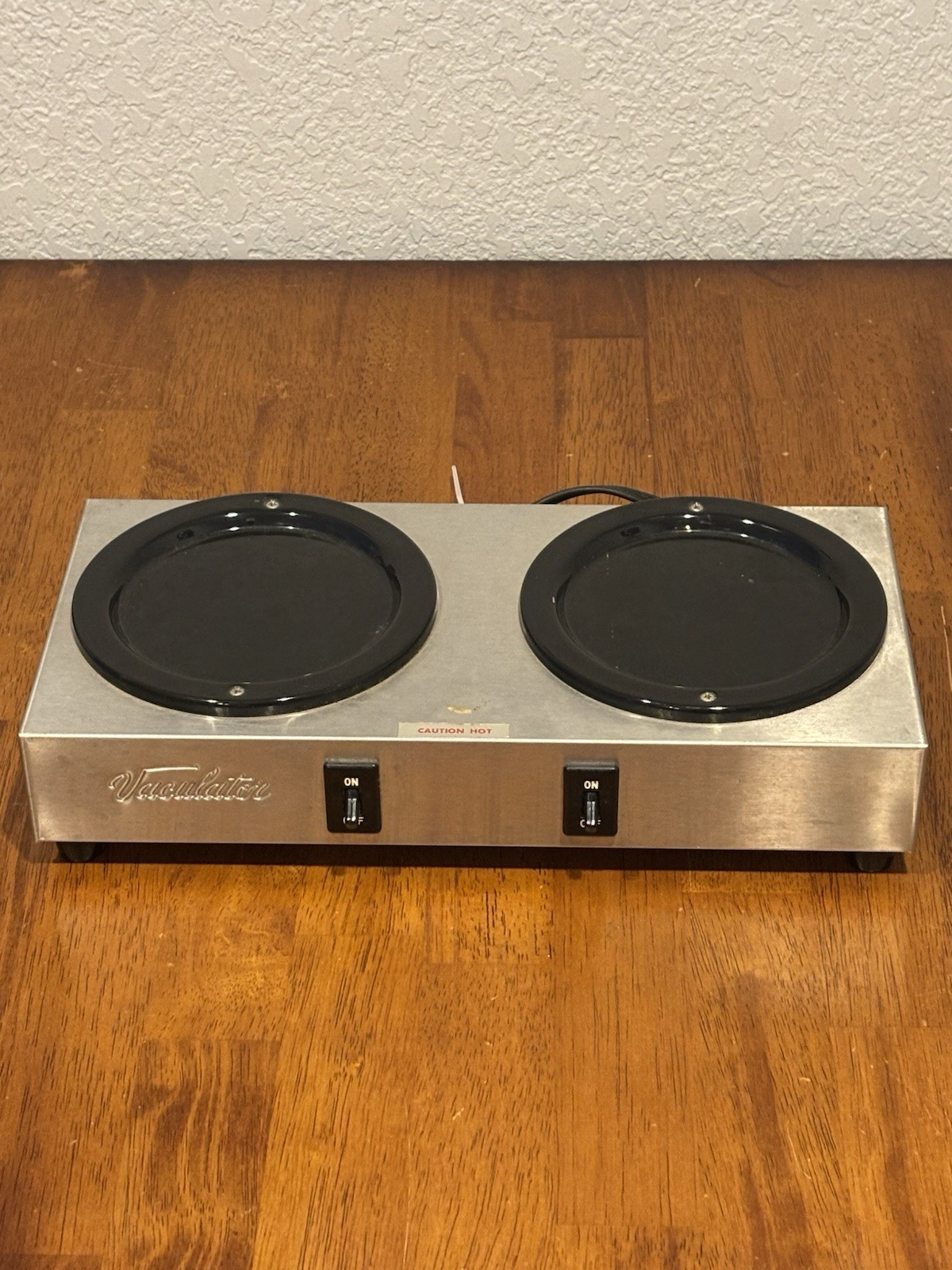 Commercial Double Coffee Pot Warmer Vaculator Tested And Working Model CPW-2