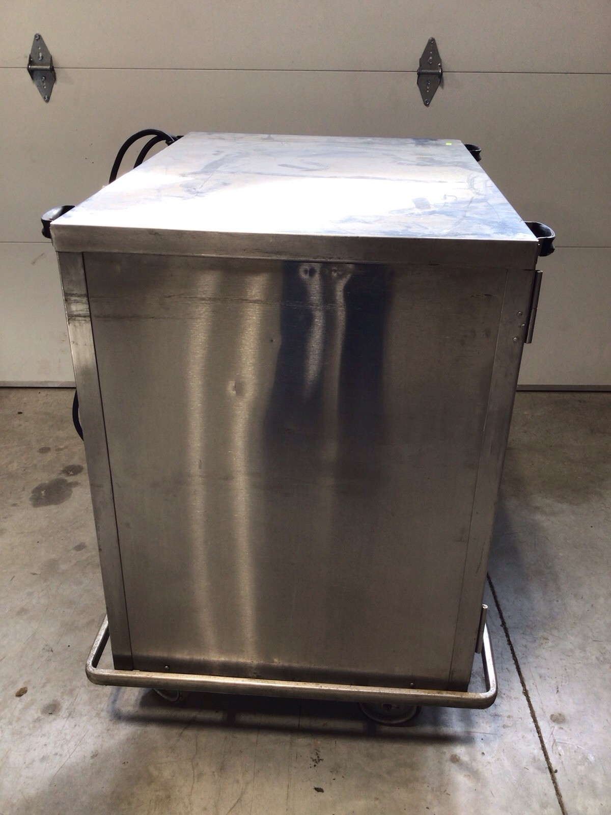 Precision Metal Stainless Steel Food Warming Cabinet Cart On Wheels RS200