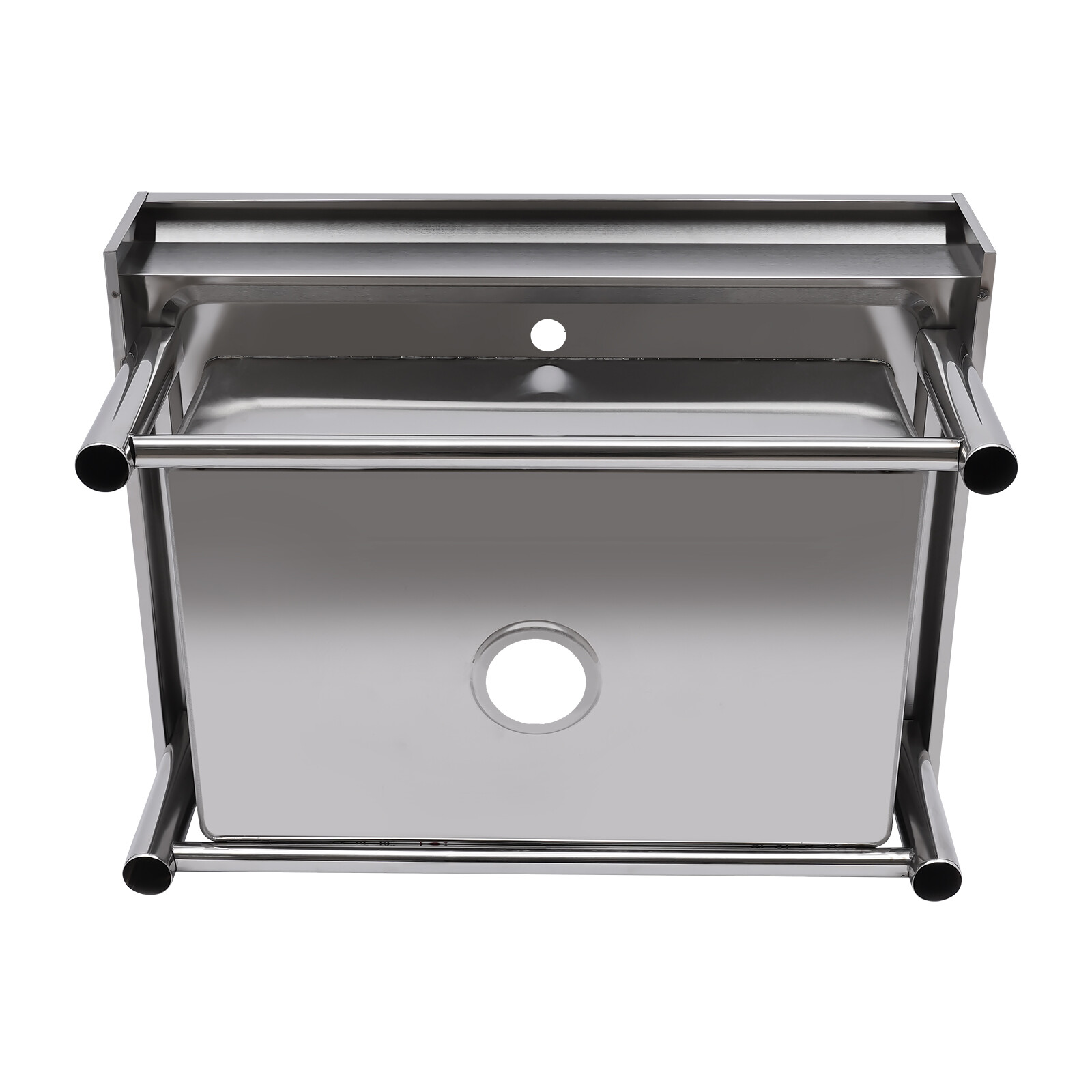 Kitchen Sink Stainless Steel Commercial 1 Compartment Utility Sink With Faucet