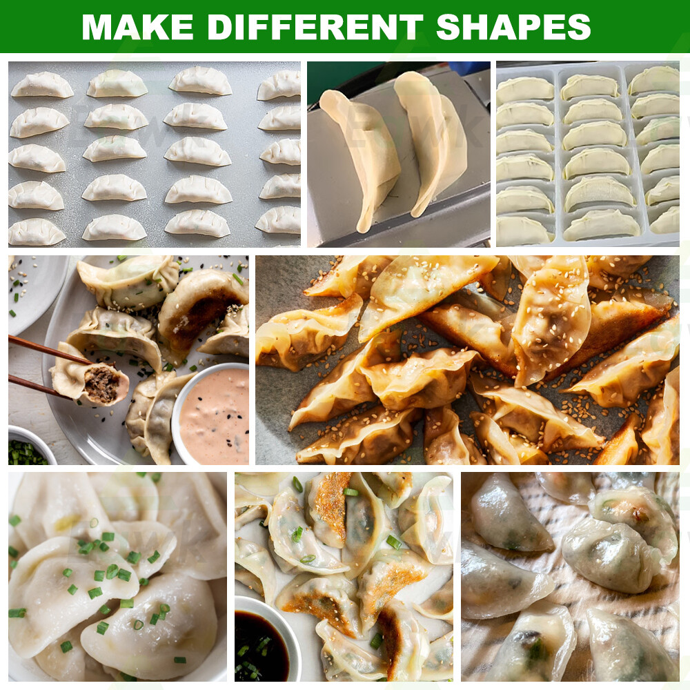 Semi Automatic Fried Dumpling Machine Gyoza Samosa Empanada Making Machine