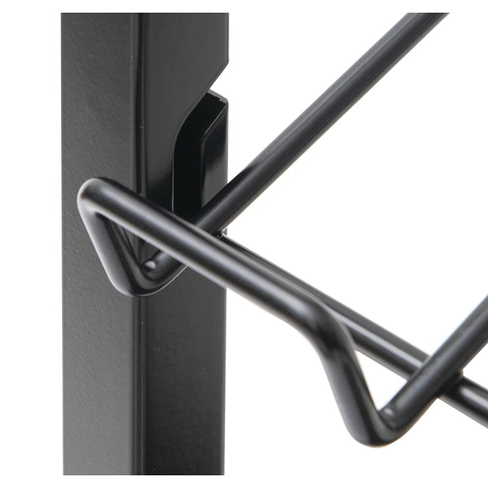 HUBERT® Black Wire 6-Tray Display Rack – 26″L x 18″W x 49″H