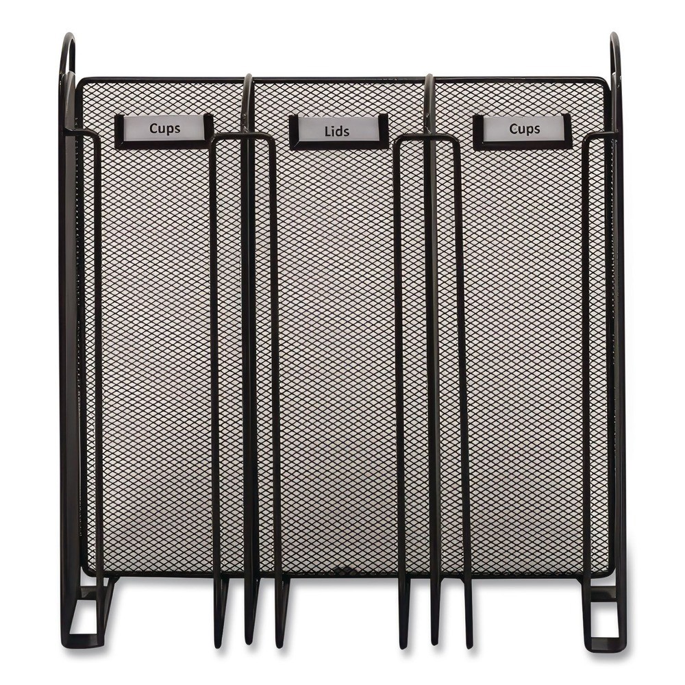 Safco 3292BL 12.75″ x 4.5″ x 13.25″ 3 Compart Breakroom Organizers – BLK New