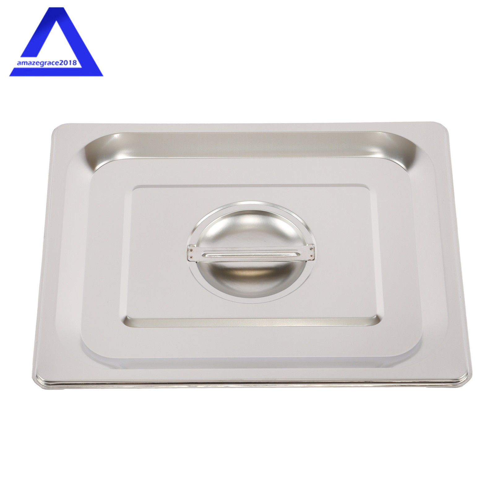 Steam Table Hotel Pans 1/2 Size 6″ Deep 2Pcs Stainless Steel Metal Tray with Lid