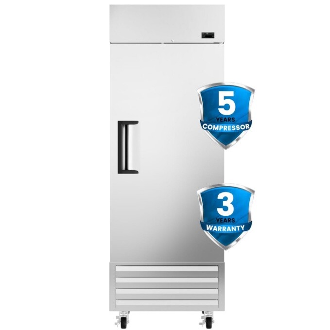 27″ Commercial Refrigerator Reach In Upright Refrigerator Single Solid Door New