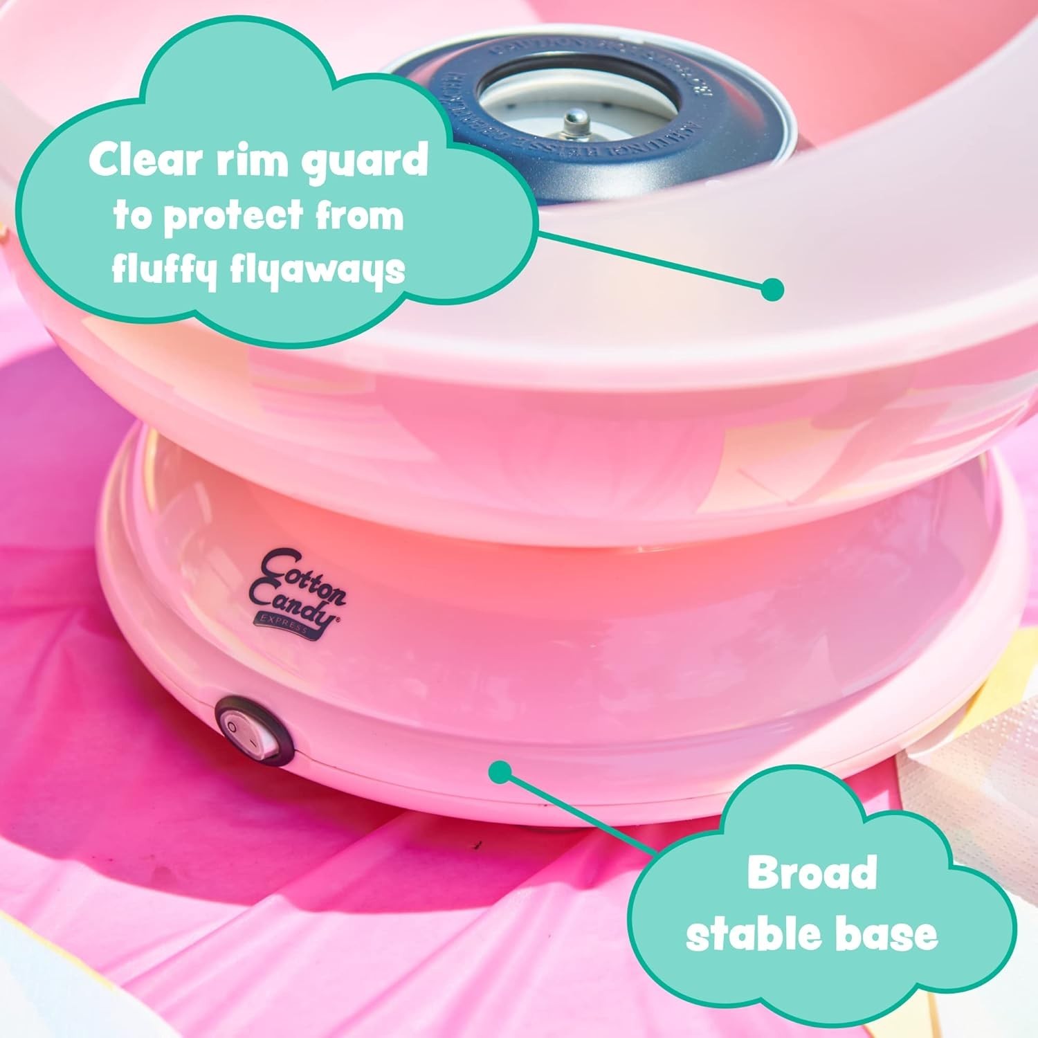 S Cotton Candy Machine, Easy to Use and Clean, Nostalgia, and Fun, Comes with…