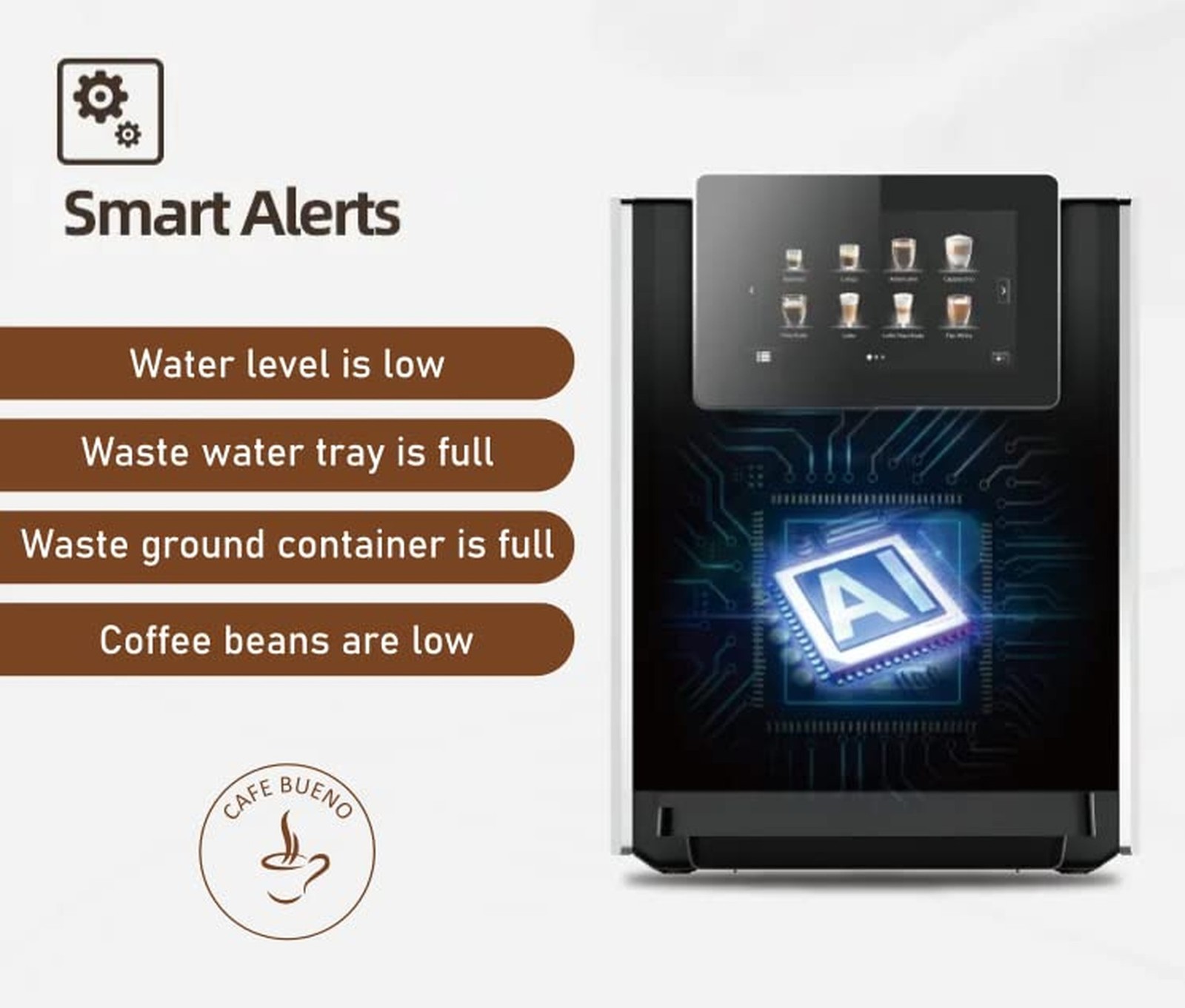 Super Automatic Espresso Machine For Home – Coffee Machine With Grinder & Mil…