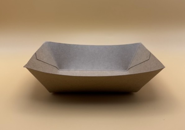 Disposable Kraft/Red&White Paper Food Trays Grease Resistant Boats 0.25 – 5 lb
