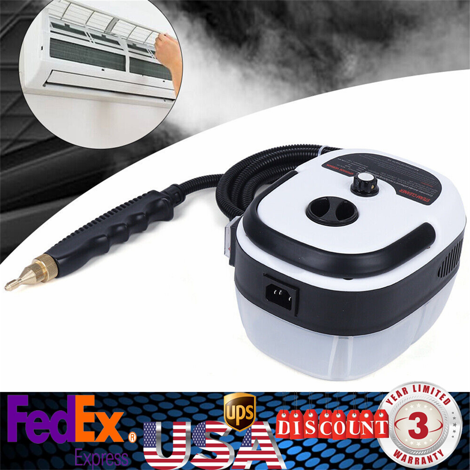 2500W High Pressure Steam Cleaner Automatic High Pressure Cleaning Machine NEW