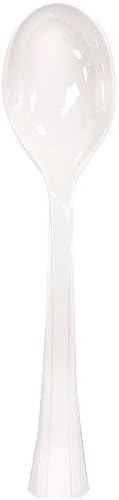 Disposable Durable and Elegant Pearl Soupspoon Bag Lillian Collection 144pcs