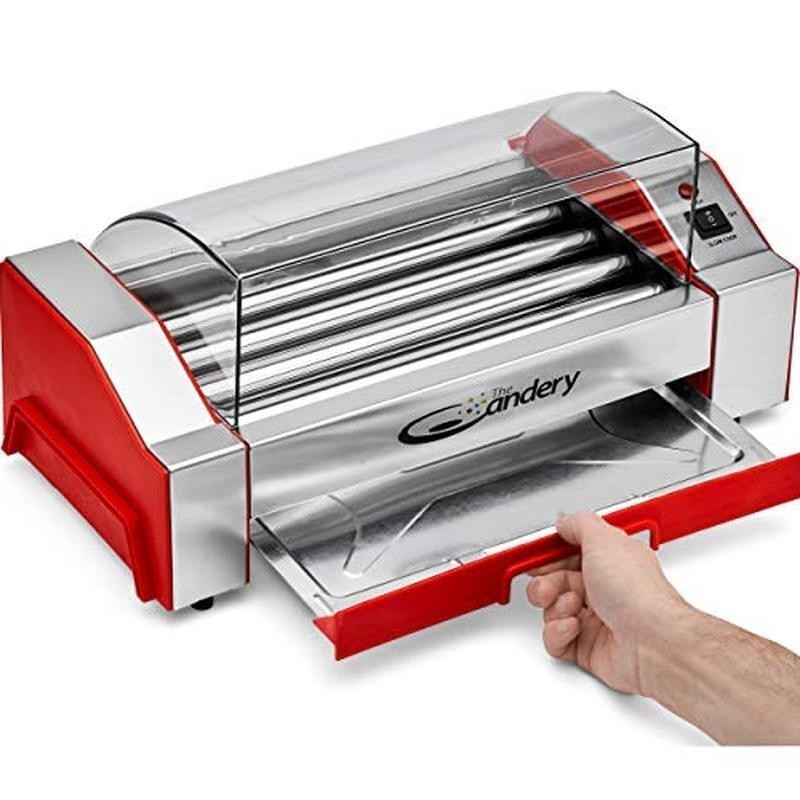 Electric Hot Dog Roller Sausage Grill Cooker Machine Household Children Adults