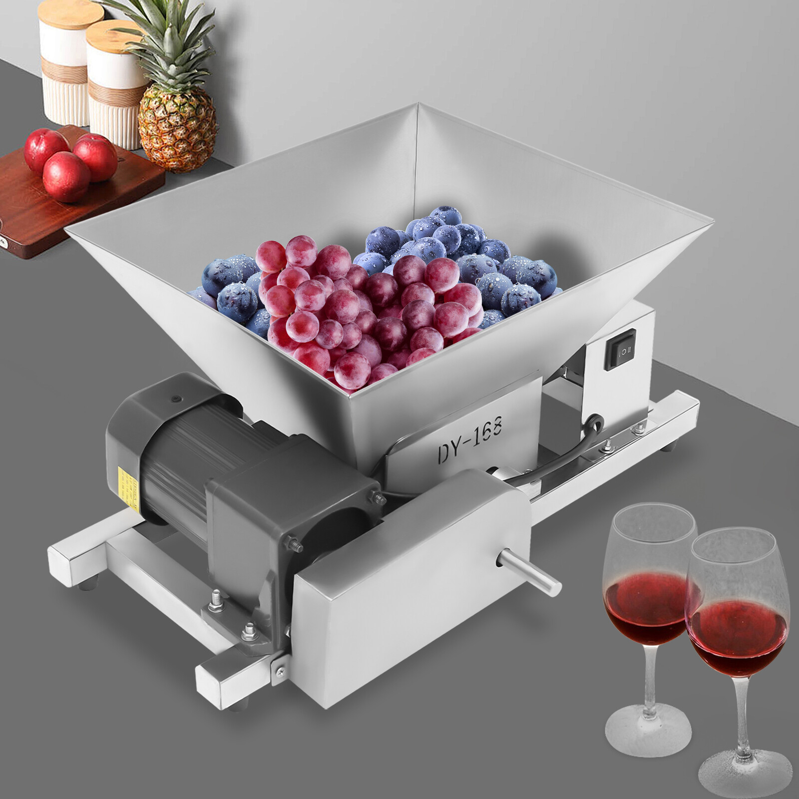 4L Electric Fruit Grinding Crushing Machine Commercial Fruit Breaking Machine
