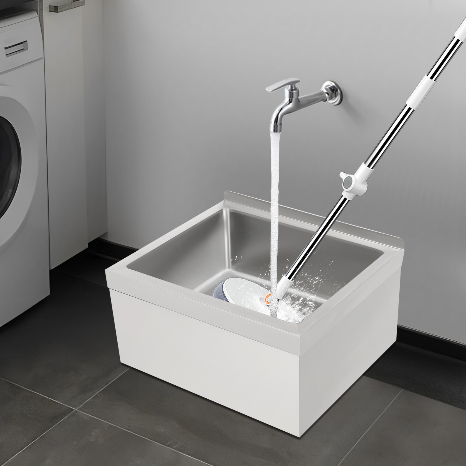 Stainless Steel CommercialMop Sink, Commercial Floor Mop Sink, Stainless Steel