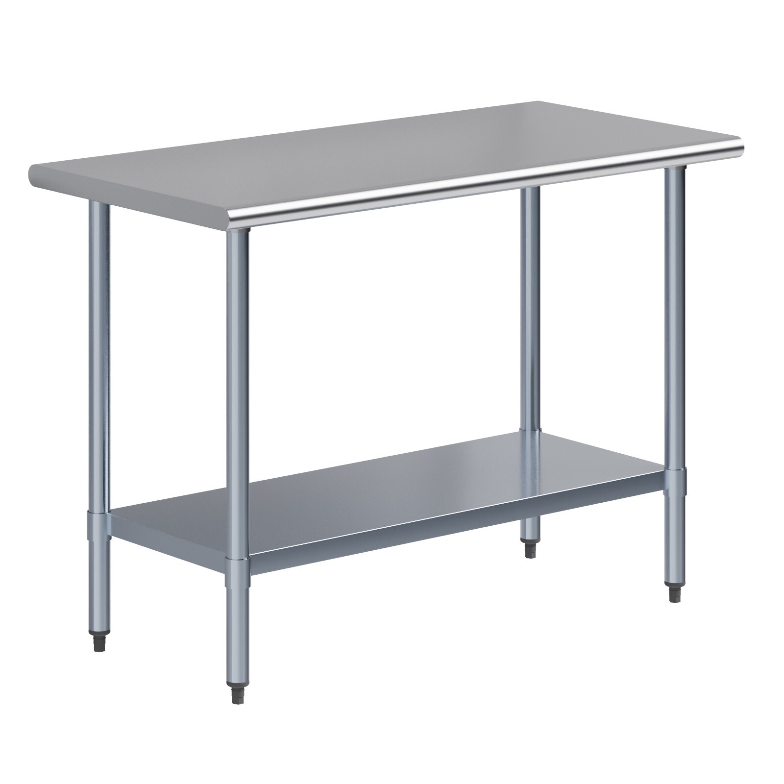Jefferson 24 in. x 48 in. Stainless Steel Table With Shelf. NSF
