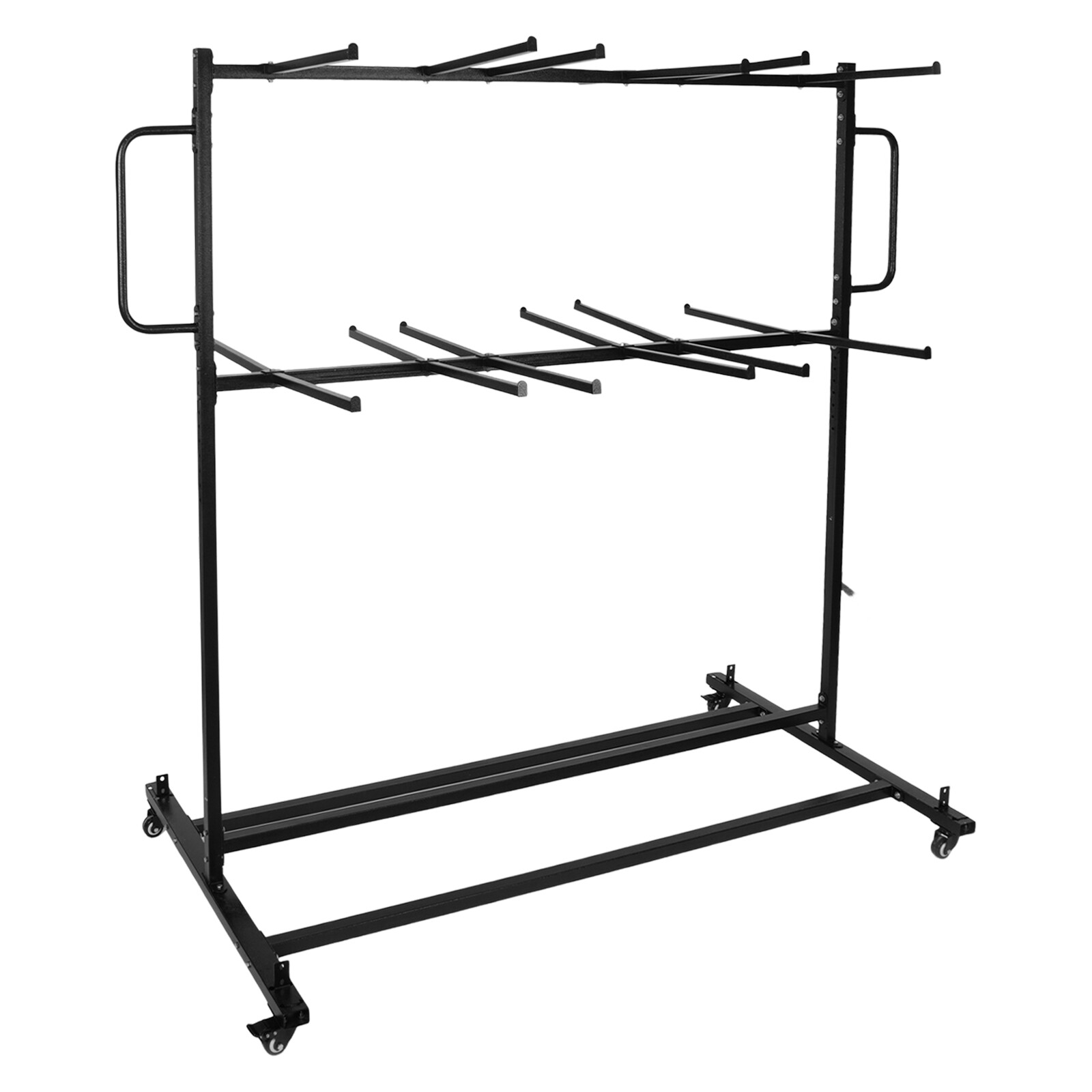 84 Chairs Folding Chair Cart Heavy Duty Mobile Stackable Chair Table Dolly