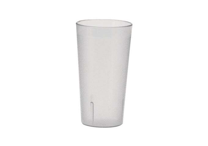 12 Pack 16 oz Clear Pebbled Tumbler Durable Plastic Drinking Glasses Restaurant