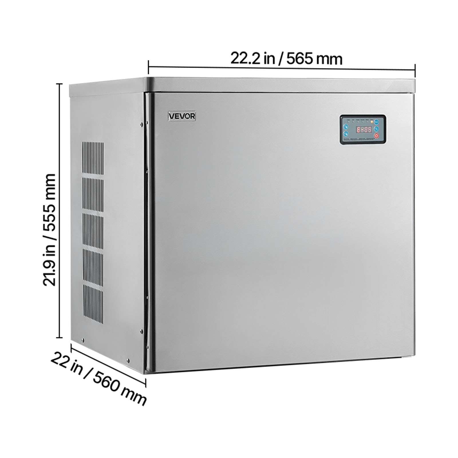 VEVOR Commercial Ice Maker Machine – Head 650 lbs/Day Self-Cleaning Ice Maker