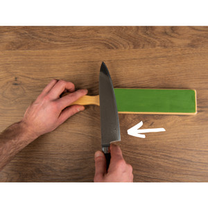 Premium Leather Strop for Knife Sharpening with Polishing Compound – Double