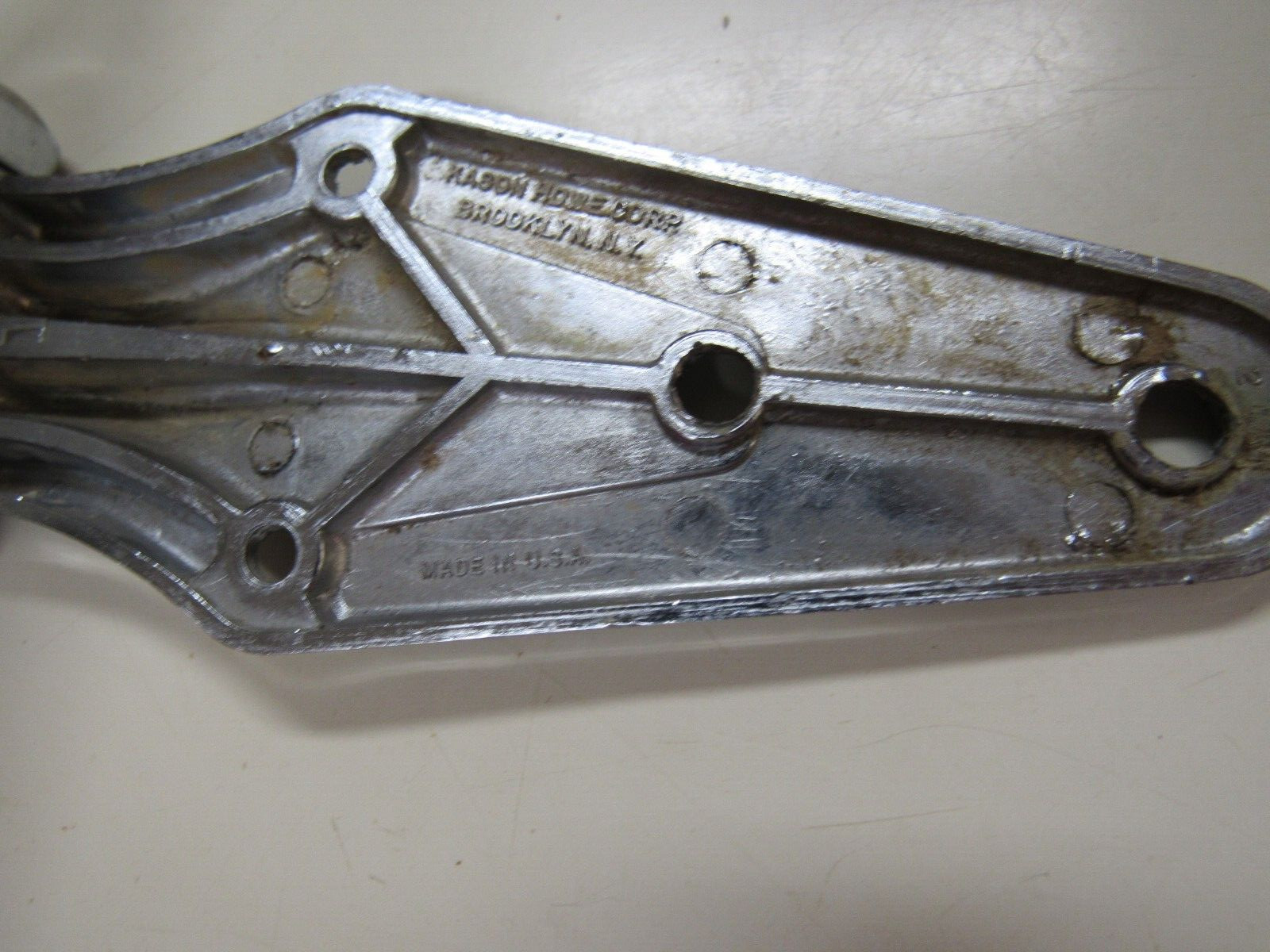 Kason Howe / Grand Rapids Flanged Brass Hinge Polished Chrome-Mix Lot 4 Pc USED