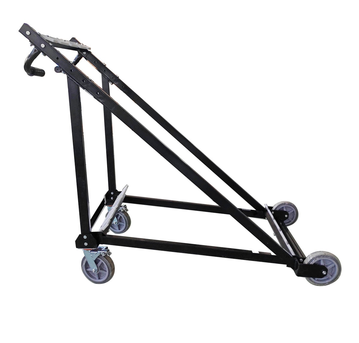 Round Folding Table Rolling Storage Cart Steel for (8) 48″, 60″, 72″ Tables