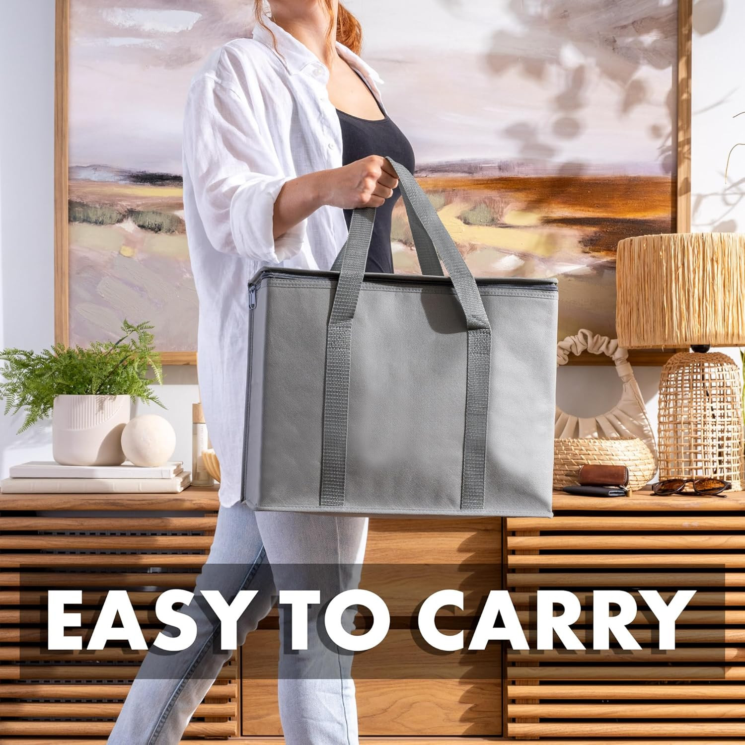 Carrywell (Not Made in China) Insulated Reusable Grocery Bags, Catering and Deli