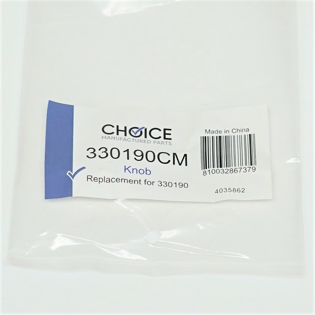 Choice Parts 330190 for Whirlpool Range Stove Top Burner Control Knob