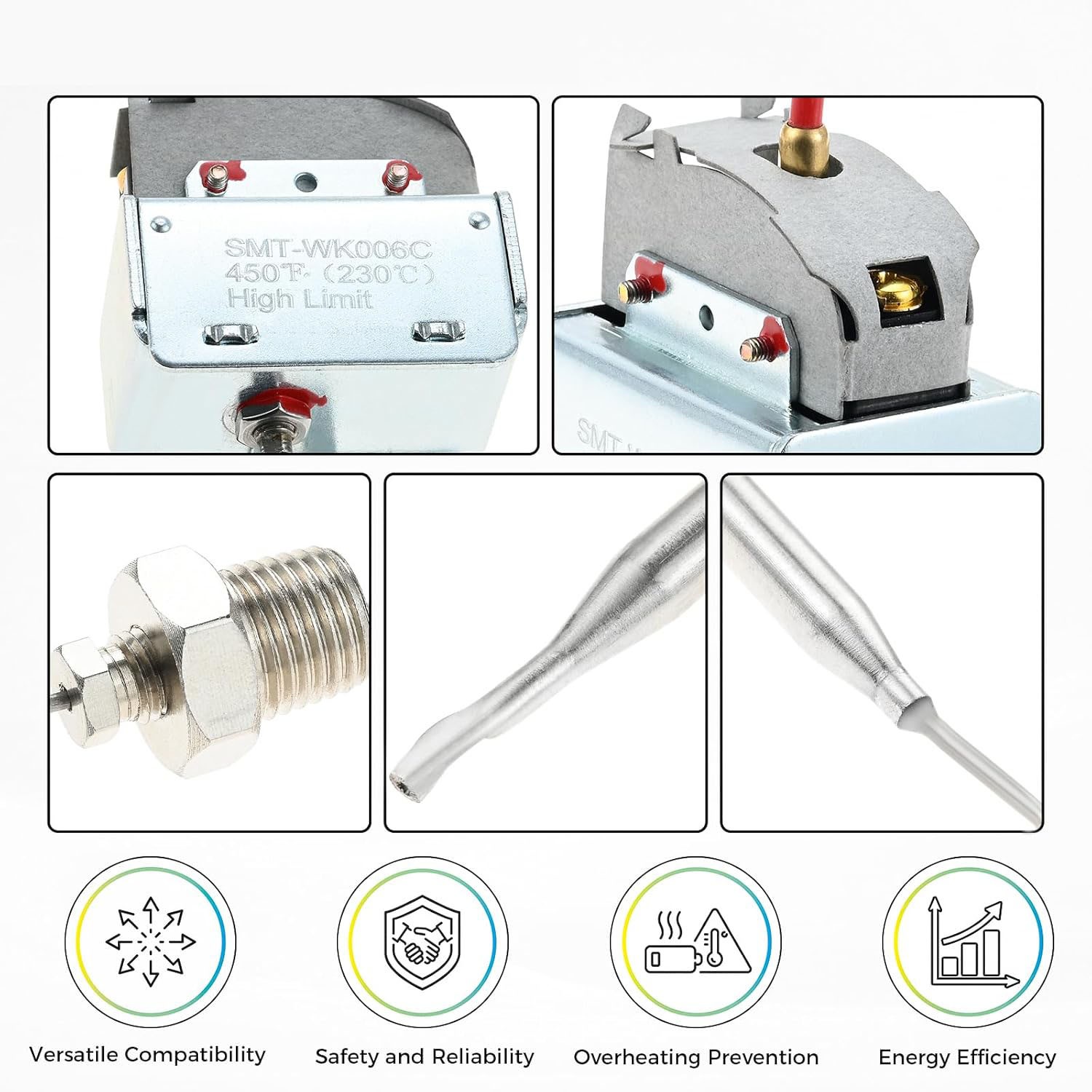 PP10084 High Limit Thermostat Switch Compatible with Pitco Fryer for VF35 SG14