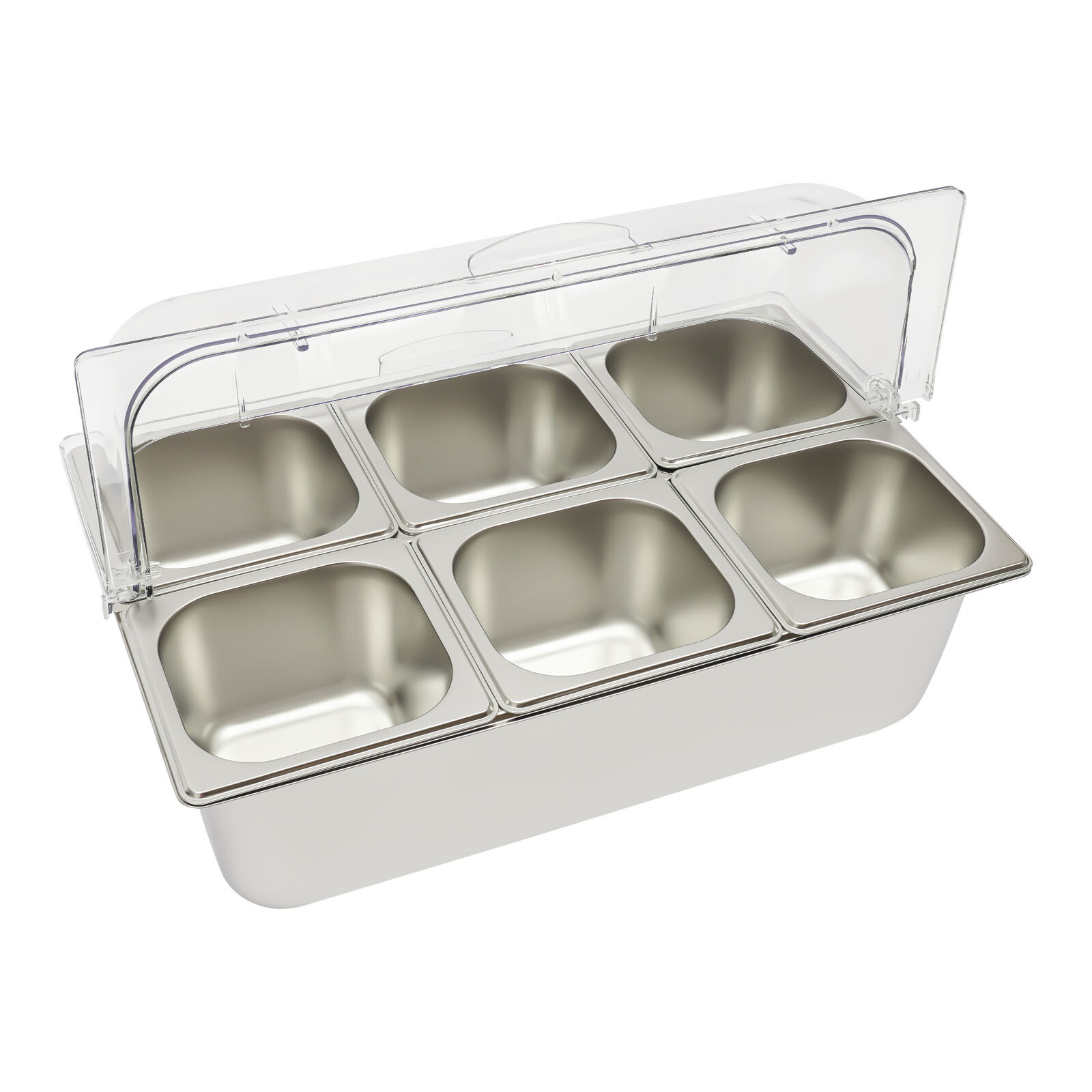 Ice Food Serving Display Tray Buffet Cold Serving Cooler Platter 6 Components