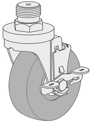 CASTER – SWIVEL WHEEL W/LOCK