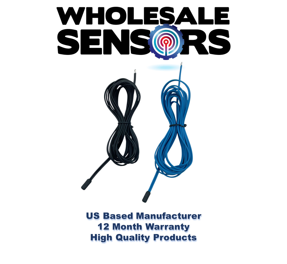 Set of 2 Temperature Probe Sensors for Commercial Refrigerators & Freezers