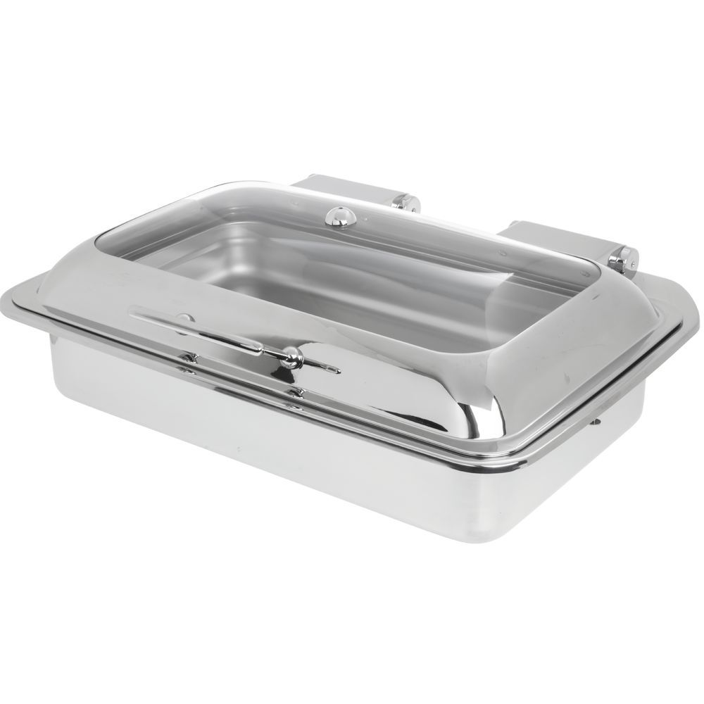 HUBERT® Induction Chafer, Full Size 8 4/5 Qt Classic Stainless Steel – 23″L x