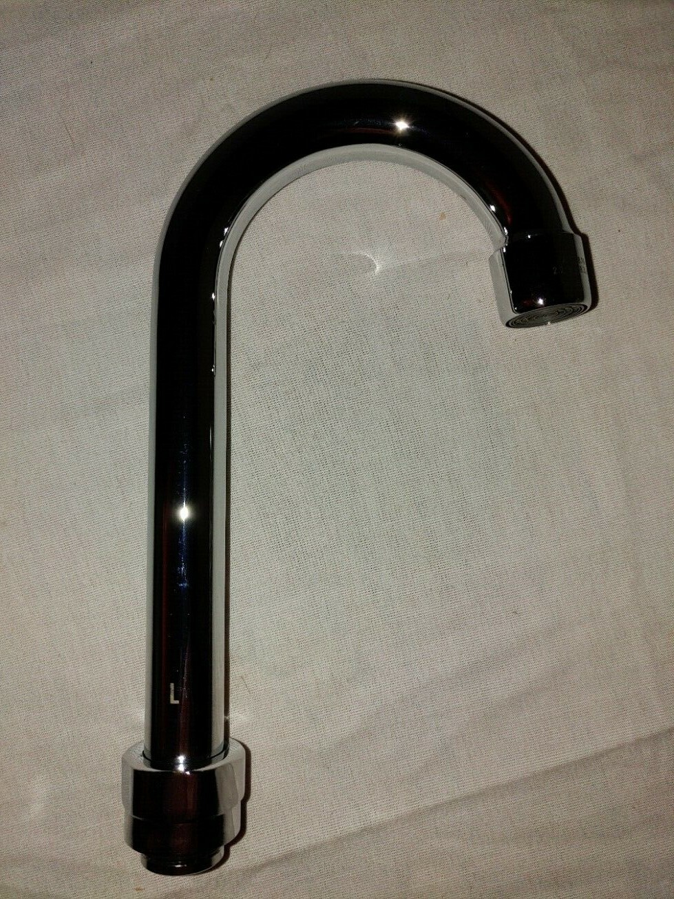 COMPONENT HARDWARE GROUP KL11-X002 6» GOOSE NECK SPOUT SS CHROME LEAD FREE