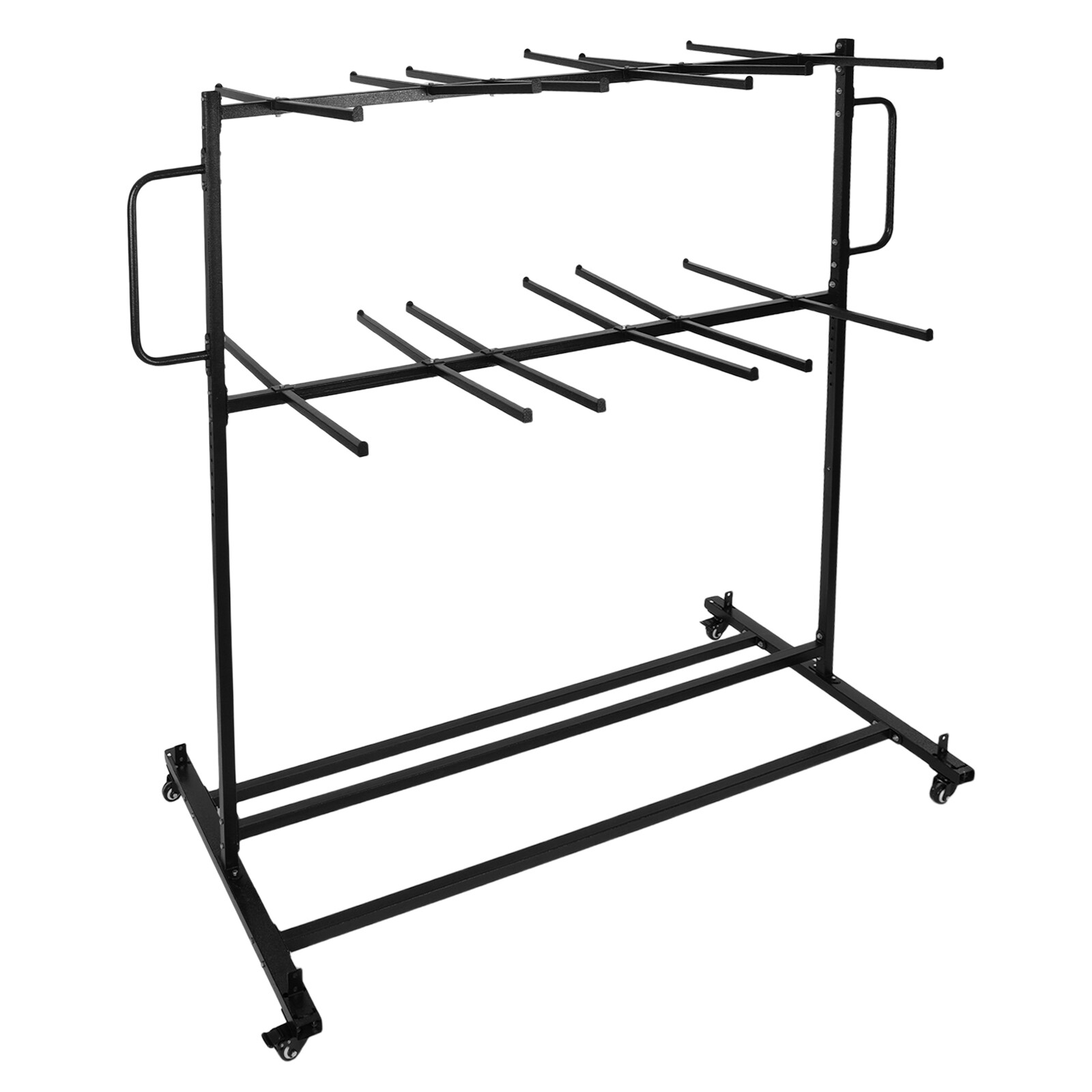 84 Chairs Folding Chair Cart Heavy Duty Mobile Stackable Chair Table Dolly