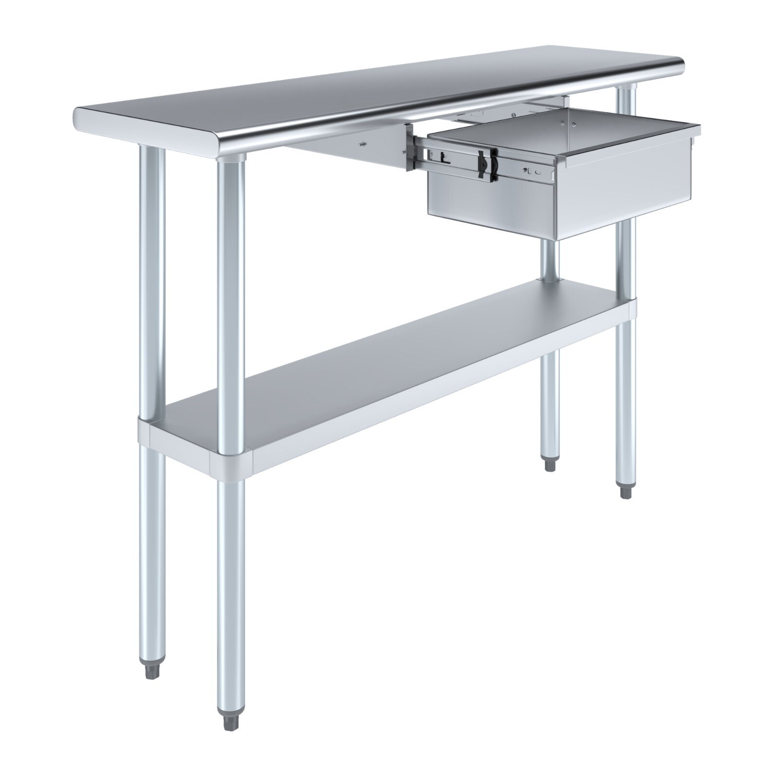 14 in. x 48 in. Stainless Steel Work Table With Drawer
