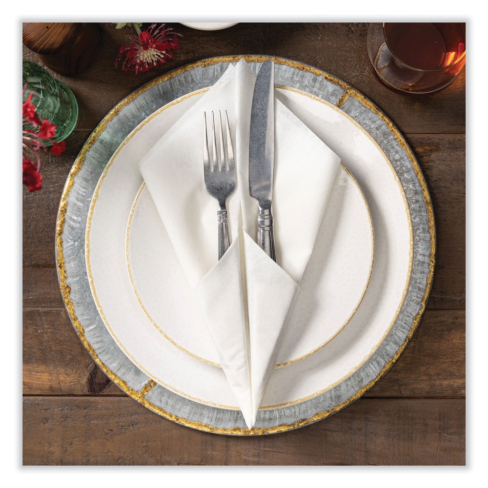 Hoffmaster 125702 16″ x 16″ Ultraply Linen-Like Napkin – White (1200/CT) New