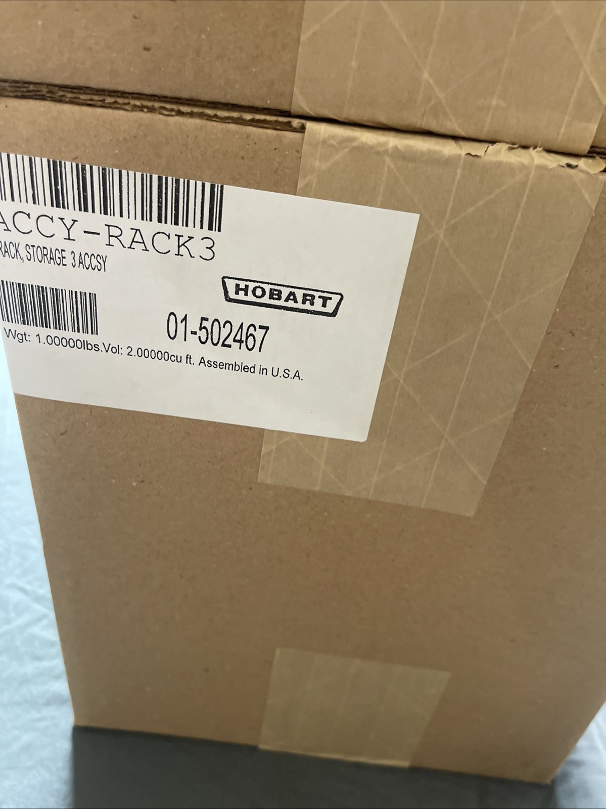Hobart 01-502467 RACK,STORAGE,3 SECTIONS New
