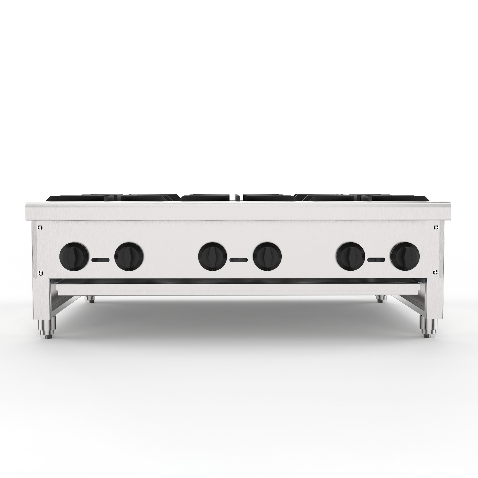 36″ Commercial Gas Stove 6-Burner Countertop Propane Cooking Hot Plate 168000BTU