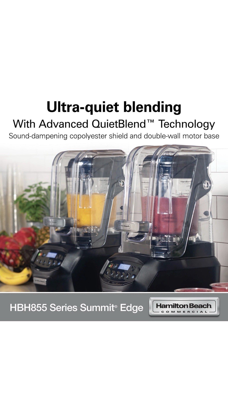 Hamilton Beach Commercial HBH855 The Summit® Edge High-Performance Blender 230V