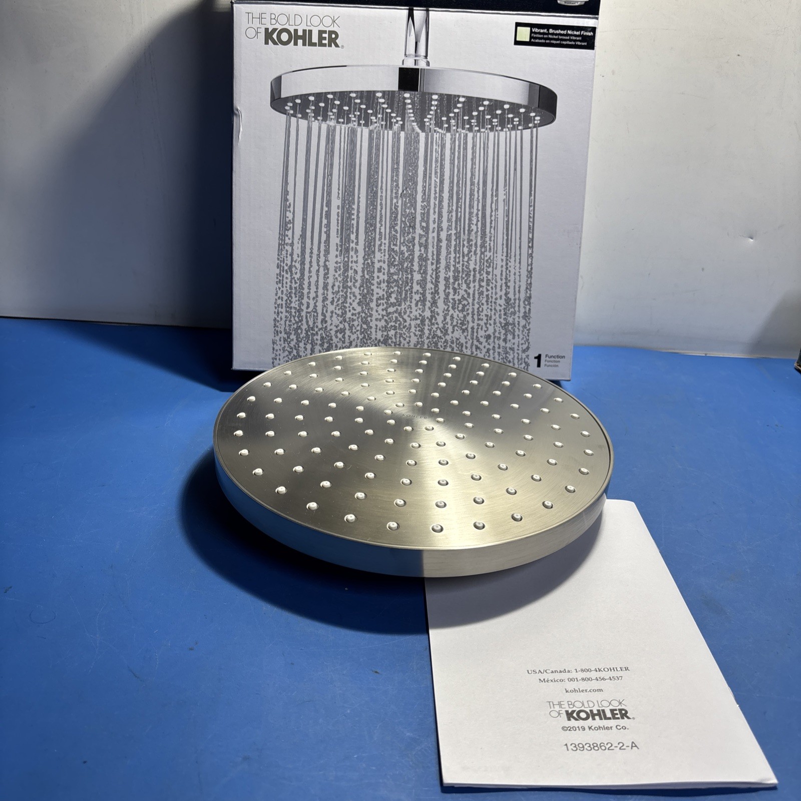 Kohler 76465-G-BN Showerhead 1.75 GPM Brushed Nickel Ceiling/Wall Mount