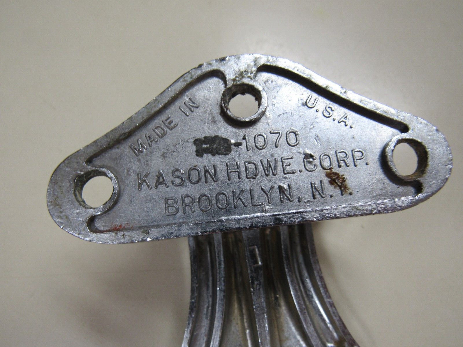 Kason Howe / Grand Rapids Flanged Brass Hinge Polished Chrome-Mix Lot 4 Pc USED