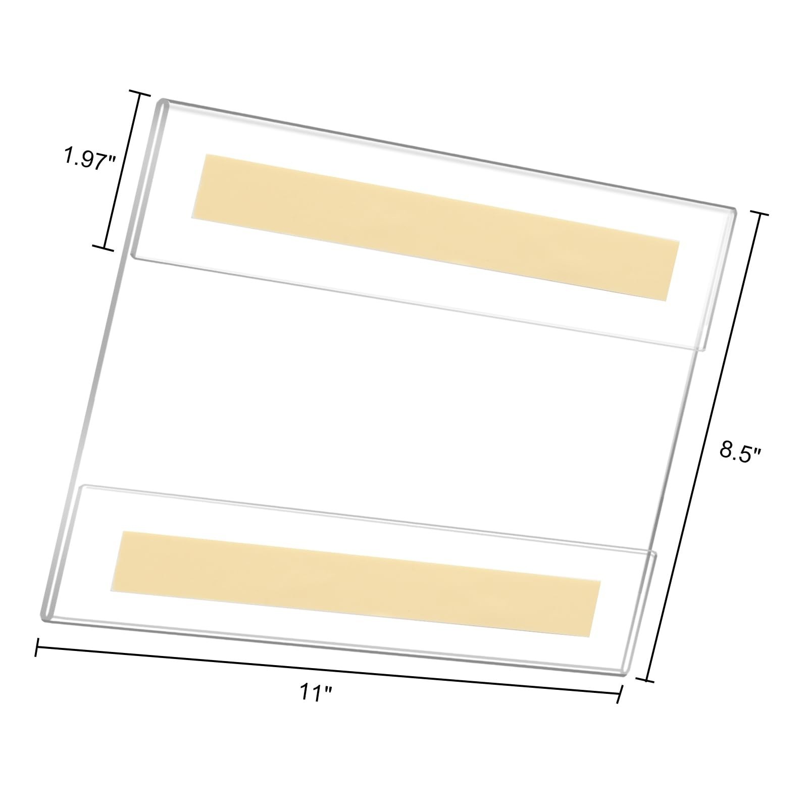 Acrylic Sign Holder 8.5 x 11 Inches Horizontal,Clear Plastic Wall Wall Frame …