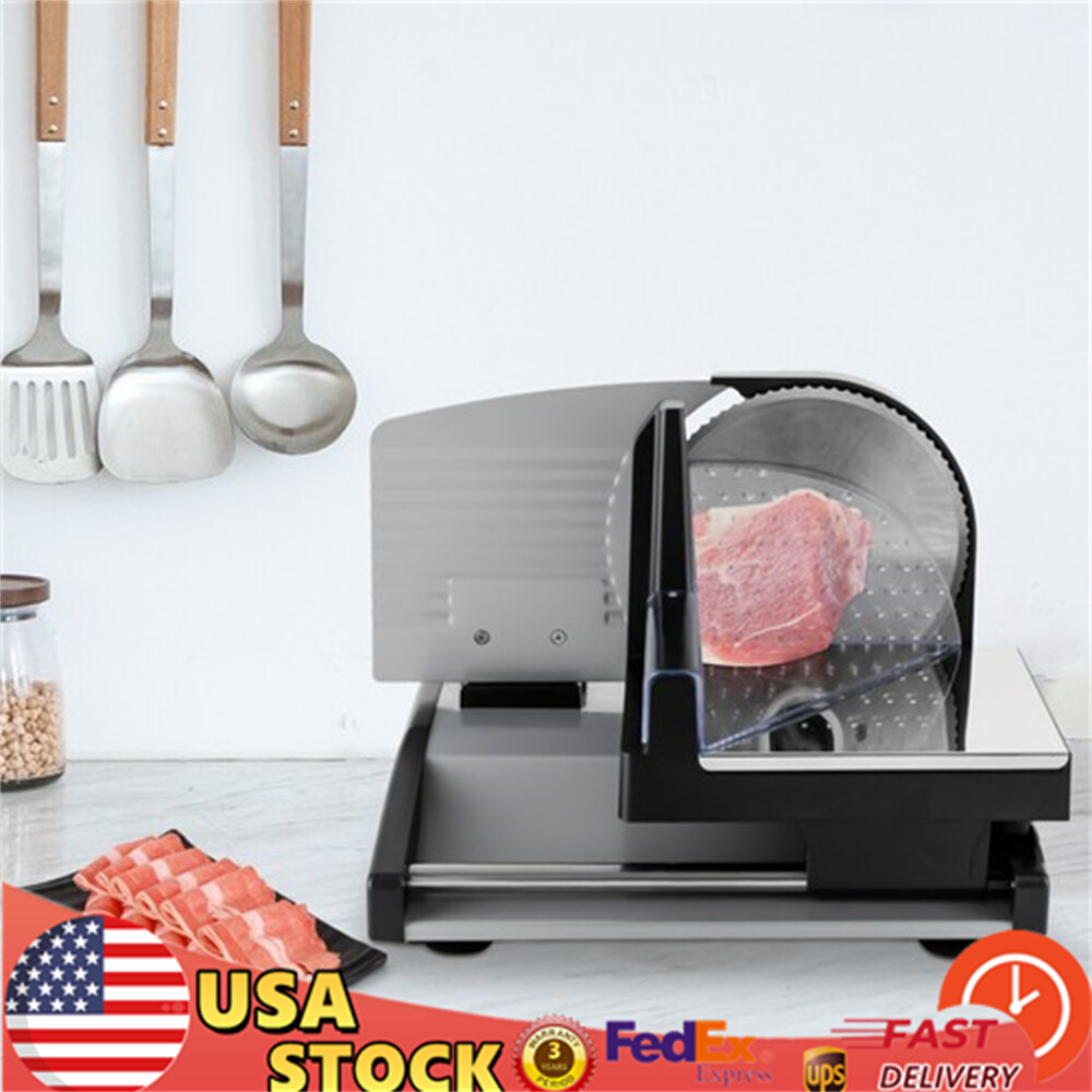 Food-grade Stainless Steel 200w Meat Slicer Bread Slicing Machine Fruit Cutter