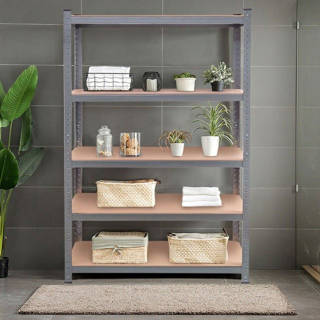 6 Size Heavy Duty Shelf Garage Steel Metal Storage 5 Level Adjustable Shelf
