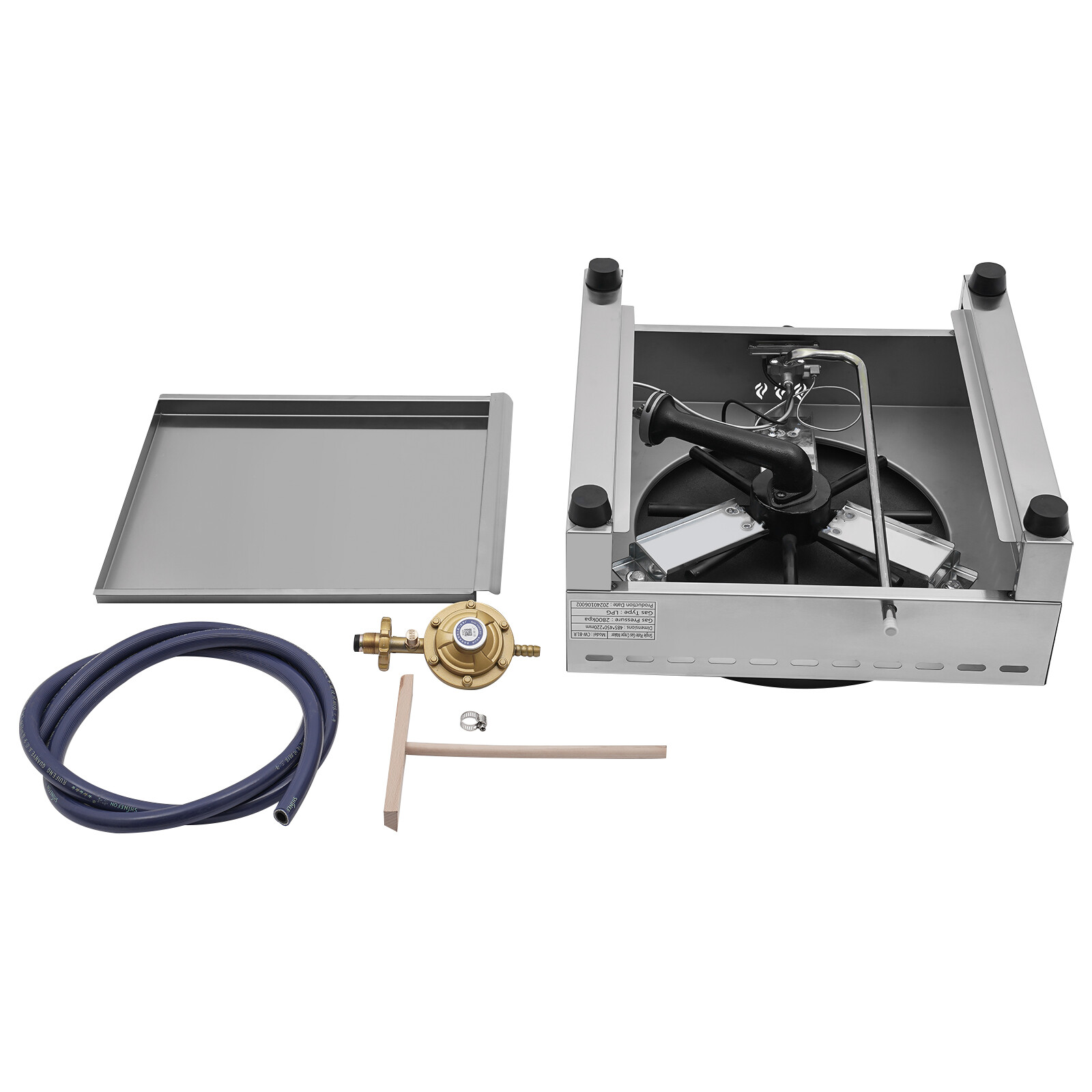 Commercial Crepe Maker Machine, Pancake Big Hotplate, Gas Pancake Cooker
