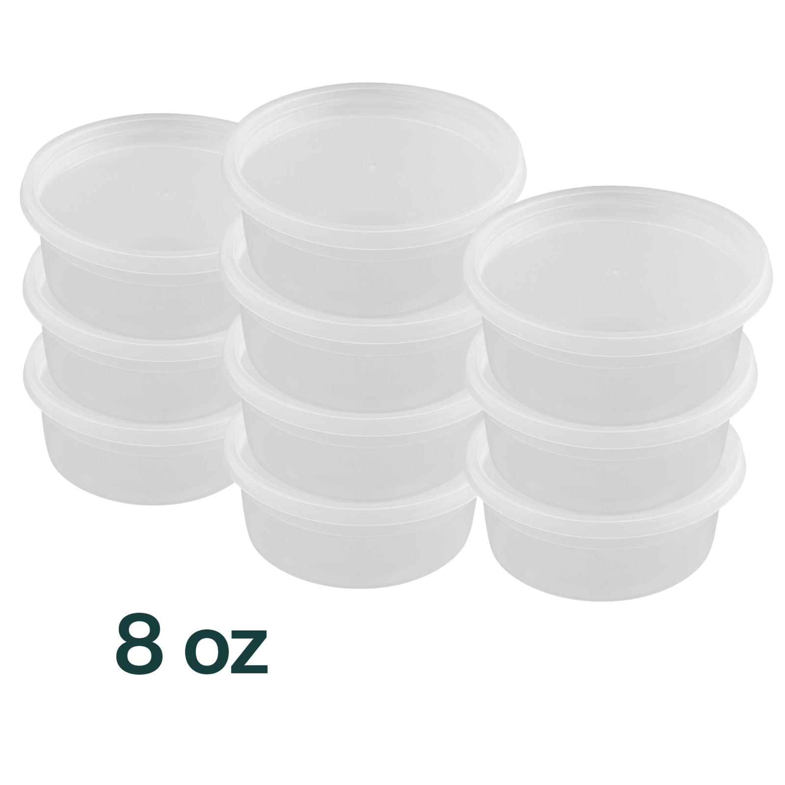 Heavy Duty 8oz PP Deli Container 50sets